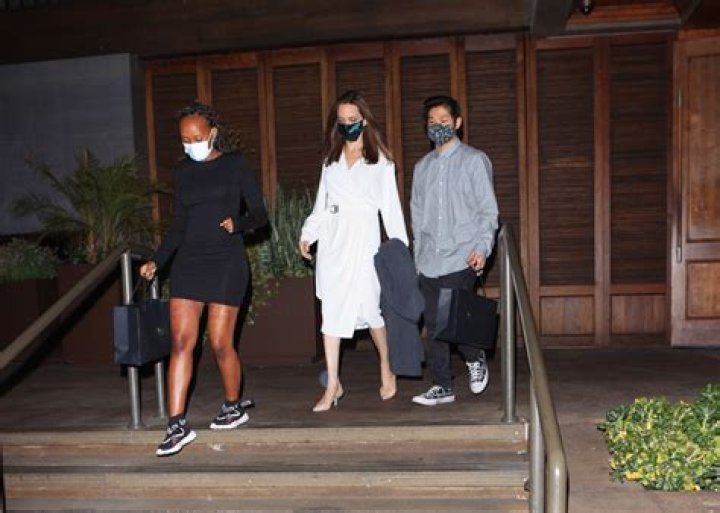 Angelina Jolie’s Daughter Zahara, 16, & Son Pax, 17, Look So Tall On LA Dinner Date With Mom