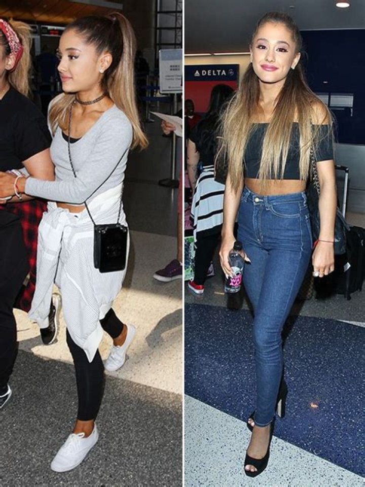 Ariana Grande’s Makeunder Airport Outfit — Trades Heels For Sneakers – Hollywood Life