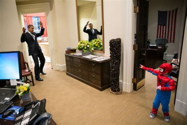 President Obama Gets Caught In ‘Spiderman’s’ Web — Cute Pic