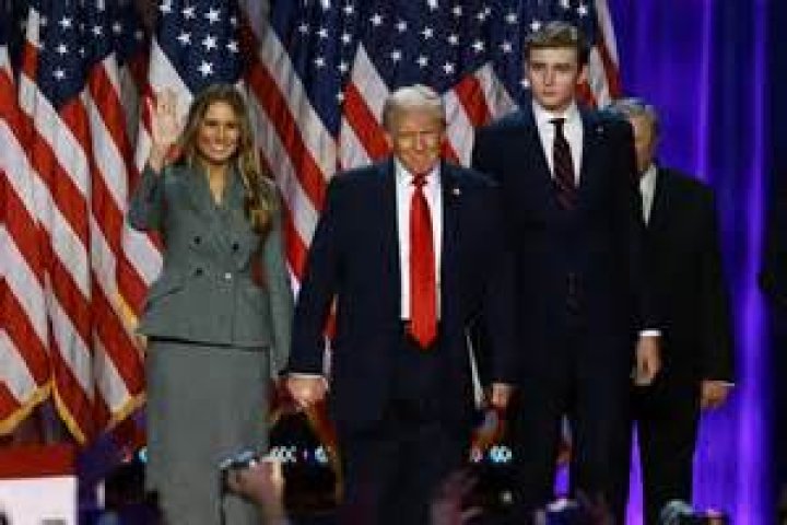 Barron Trump, 13, Towers Over Dad Donald As Family Arrives Back In D.C. After Thanksgiving