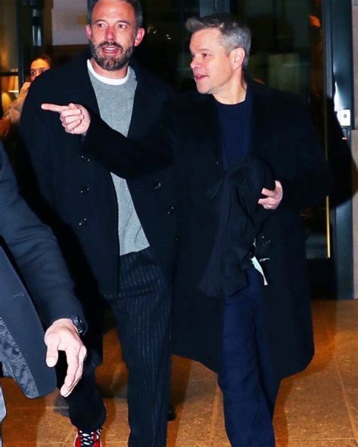 Ben Affleck & Matt Damon Share A Laugh During A Guys Night Out In NYC: Photo