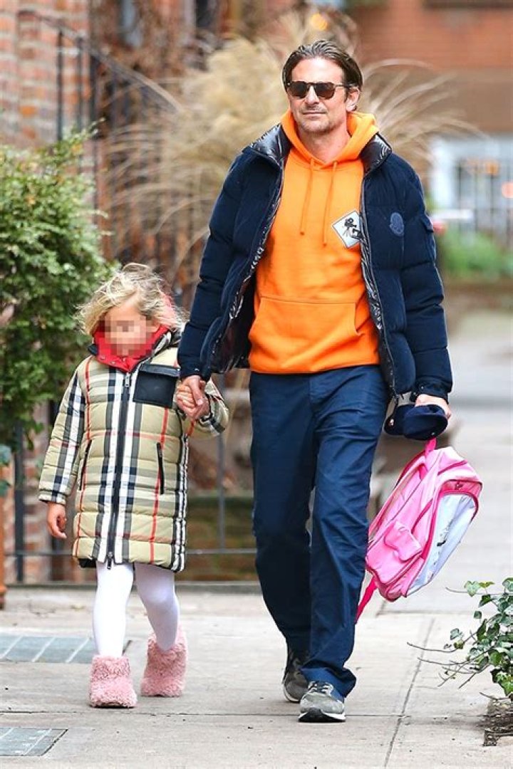 Bradley Cooper’s Daughter Lea, 5, Wears $770 Burberry Coat On Birthday Walk With Her Dad