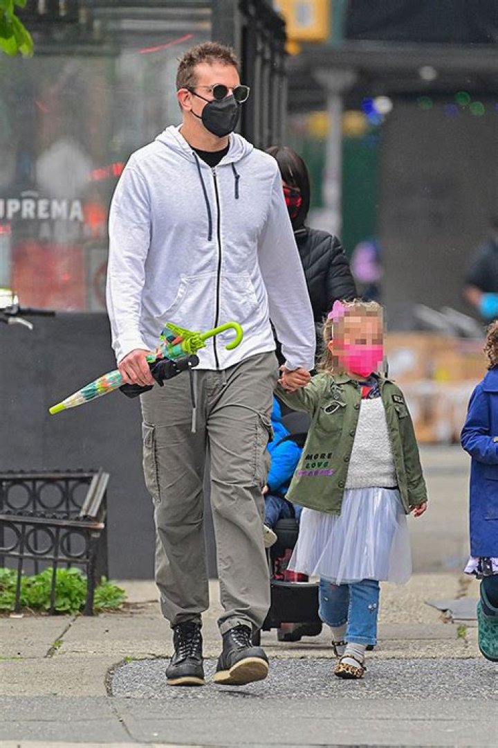 Bradley Cooper Holds Hands With Daughter Lea, 4, As She Sports Tulle Skirt Over Jeans