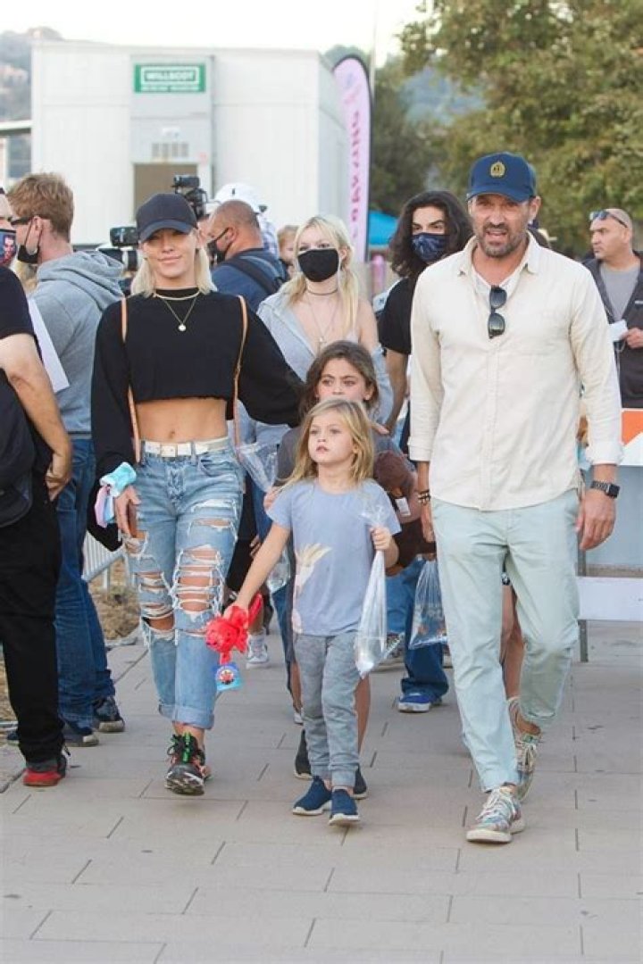 Brian Austin Green & Sharna Burgess Step Out For Family Night With His 3 Kids Noah, 8, Bodhi, 7, & Journey, 5