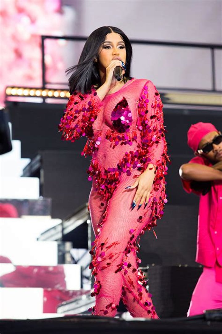 Cardi B Dons Barbie Pink Dress & Blonde Wig: Photos – Hollywood Life