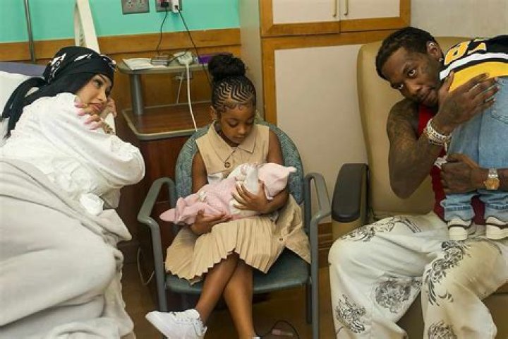 Cardi B Shares Cutest Video Of Offset Giving Baby Kulture, 1, A Sweet Kiss: ‘My Babies’