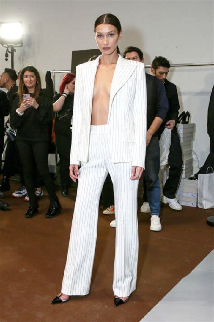Pinstripes: Bella Hadid, Jennifer Aniston & 12 More Stars Rocking The Sophisticated Trend