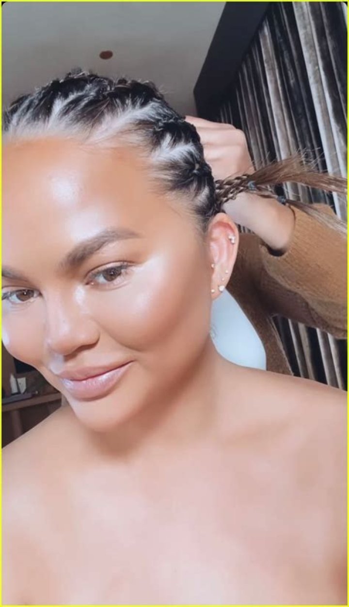 Chrissy Teigen Rocks New Hot Pink Wig For Sexy Hair Makeover: See Before & After Pics