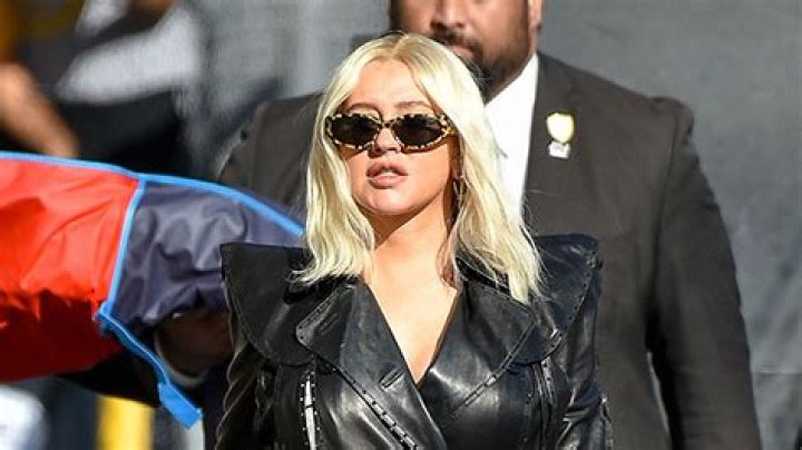 Christina Aguilera Looks Like Kim Kardashian’s Twin In Sleek Bodysuit & Leather Pants — See Pics