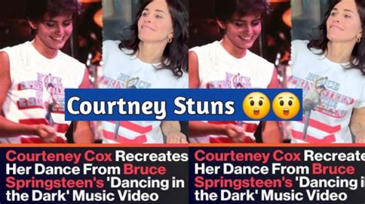 Courteney Cox Re-Enacts Moves From Bruce Springsteen’s ‘Dancing in the Dark’ Music Video: Watch