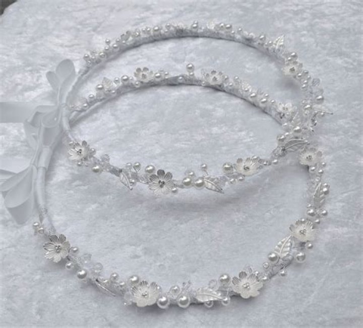 Porcelain Flowers with Swarovski Crystals Stefana Wedding — Blessed Celebration