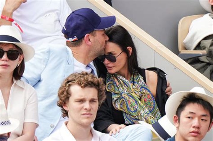 Demi Moore’s BF Kisses Her Forehead In Rare PDA Pics At French Open