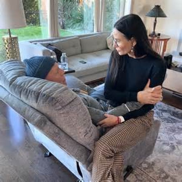 Exes Demi Moore & Bruce Willis Goof Around While Dancing As He Quarantines Away From Wife & Kids