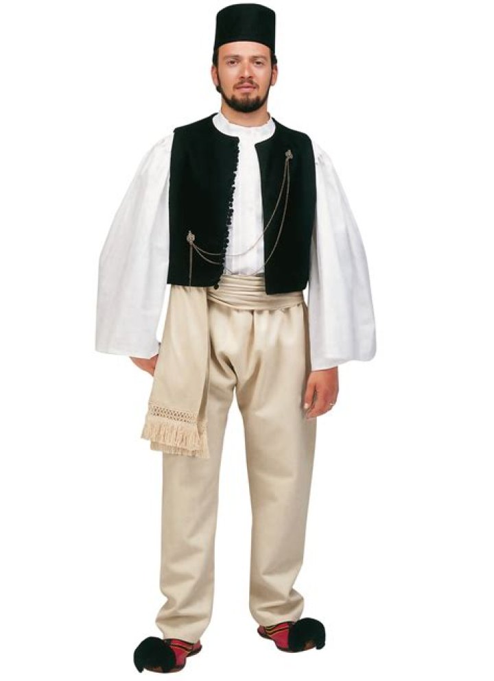 Greek Costume Epirus Man Black Vest — Blessed Celebration