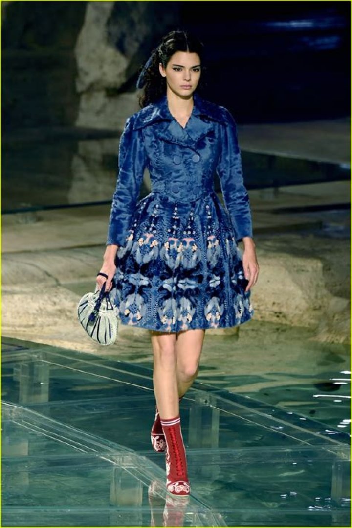 Kendall Jenner Opens Fendi’s 90th Anniversary Show & Walks On Water