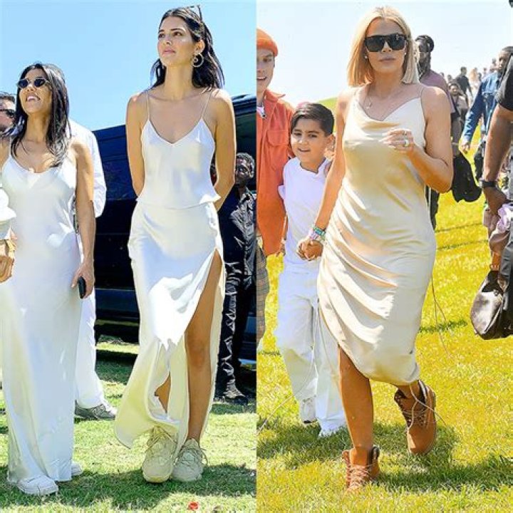 Kendall, Kourtney, & Khloe Kardashian Rock Sexy White Gowns At Easter Sunday Service — Pics