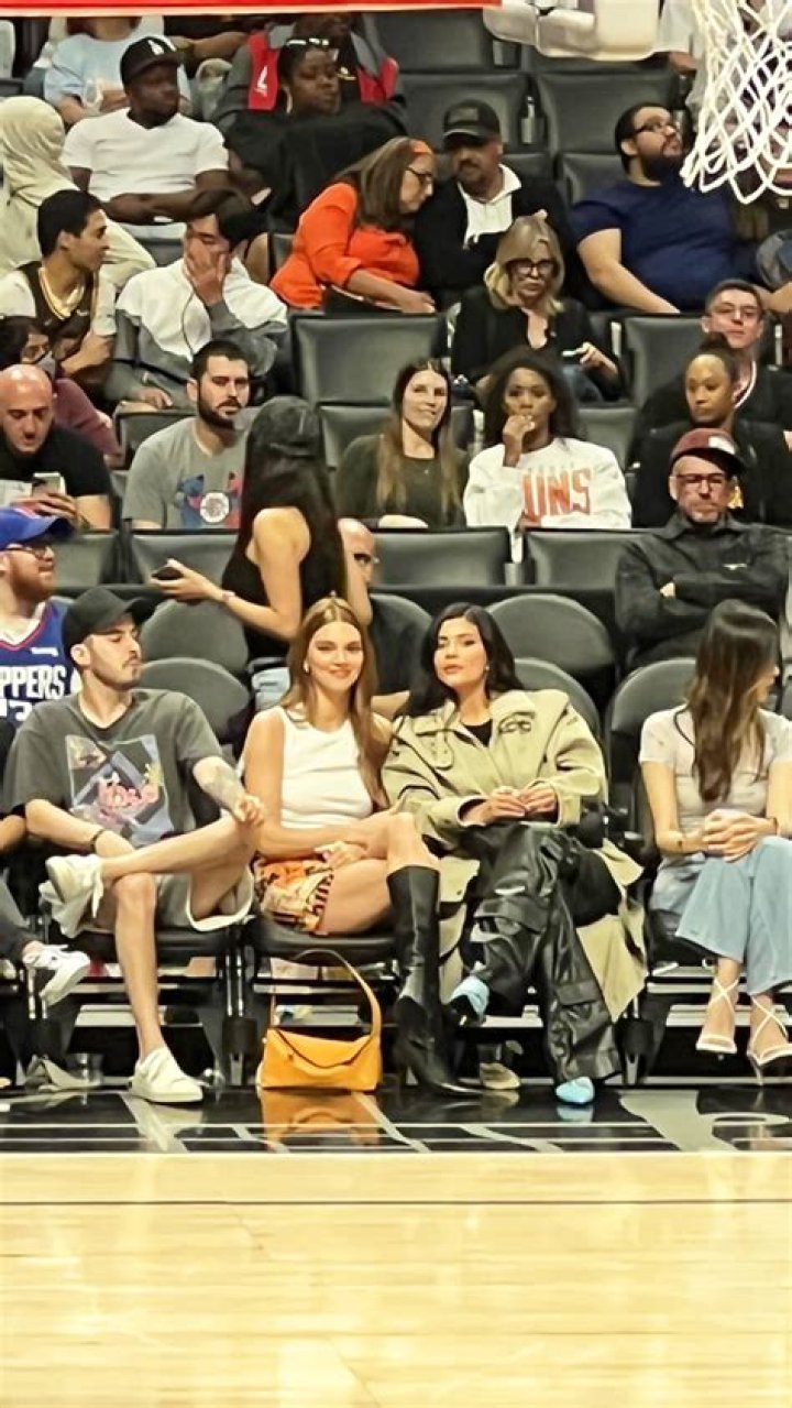 Kendall & Kylie Jenner Sit Courtside To Support Devin Booker At Suns & Clippers Game: Photos