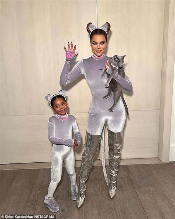 Khloe Kardashian Shares 1st Look At Newborn Son As True, 4, Holds Him In Halloween Costumes