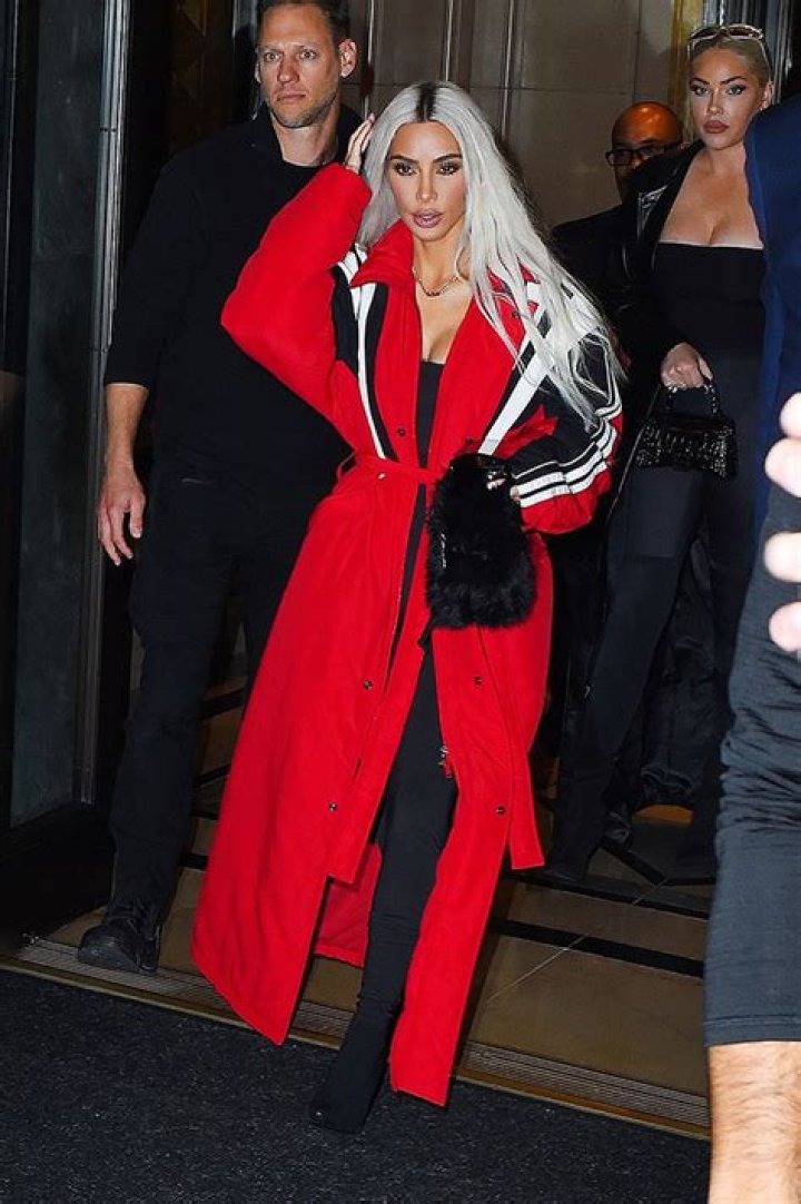 Kim Kardashian Slays In Red Trench Coat While Out In NYC: Photos – Hollywood Life
