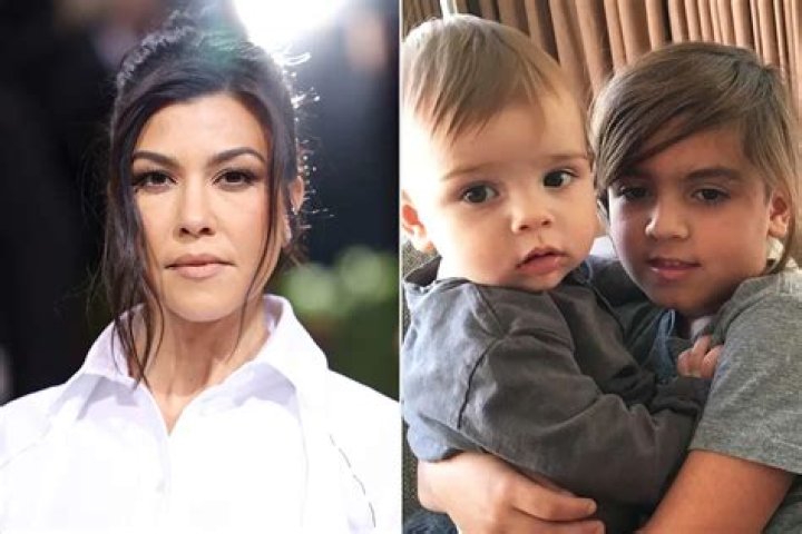 Kourtney Kardashian Snuggles With Sons Mason, 10, & Reign, 5, In Sweet Pic From Montana Vacay