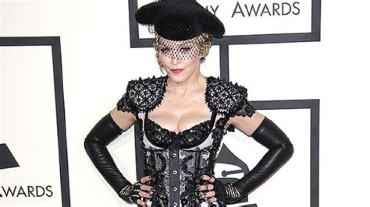Madonna Rocked A Low Cut Black Lace Corset Before The Grammys: Photos – Hollywood Life