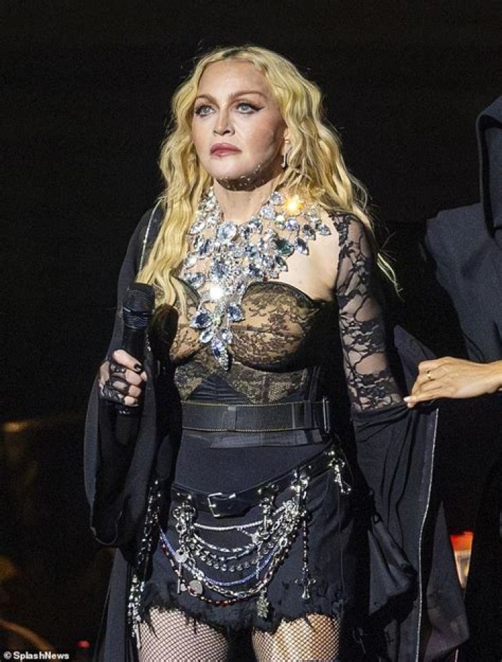 Madonna Rocks Sheer Corset Top & Shorts While Bonding With Son David, 16, Ahead Of Pride Concert