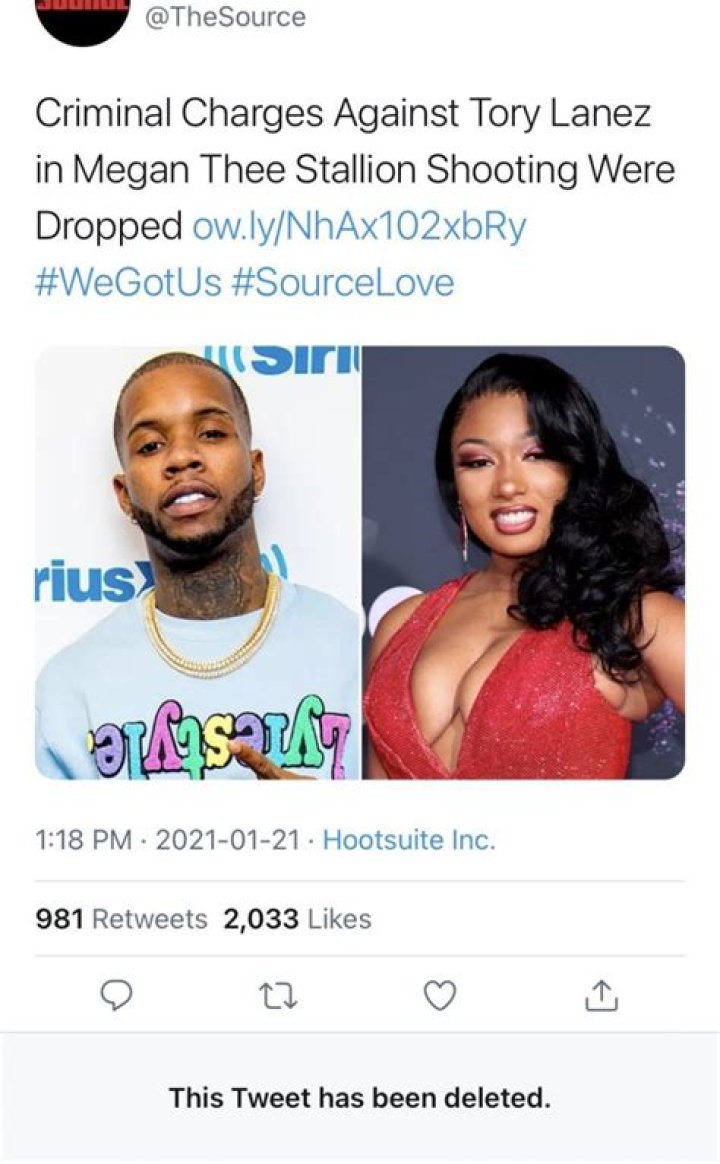Megan Thee Stallion Claps Back At Reports That She Dropped Charges Against Tory Lanez