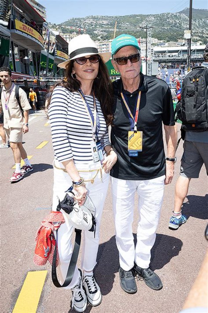 Michael Douglas & Catherine Zeta-Jones At Grand Prix In Monaco – Hollywood Life