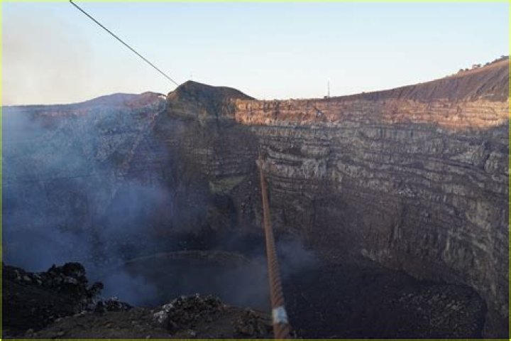 Nik Wallenda Walks 1,800 Ft. Wire Over Lava-Filled Volcano In Death Defying Feat