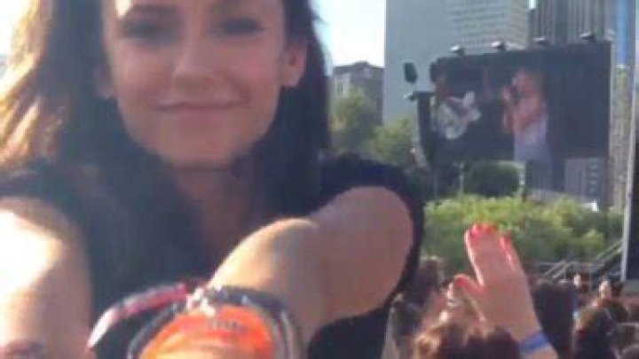 Nina Dobrev Sings Along To Ellie Goulding With Hot Hunk — Watch