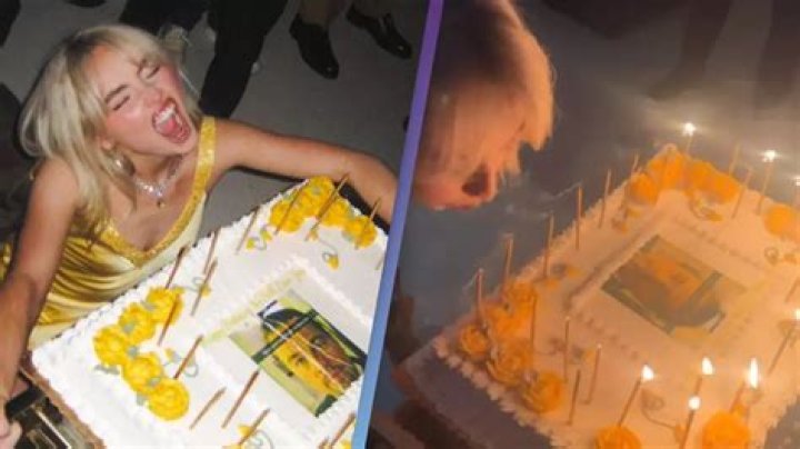 Sabrina Carpenter’s 25th Birthday Cake Features Leonardo DiCaprio Age Joke: See Photo