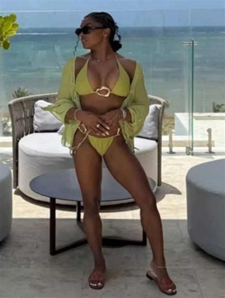 Simone Biles Rocks Bikini By The Pool With Fellow Houston Texans WAGS — Pic