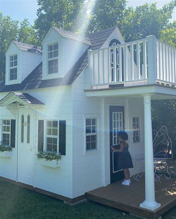 Stormi Webster Poses By Life- Sized Luxury Playhouse in New Pic & She Looks Tiny