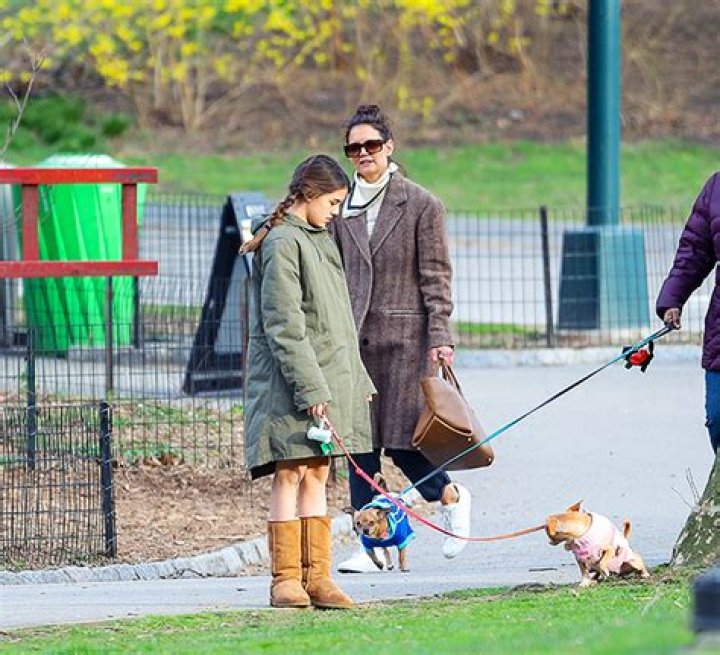Suri Cruise, 13, Looks So Grown Up While Walking Her Dogs With Mom Katie Holmes in NYC