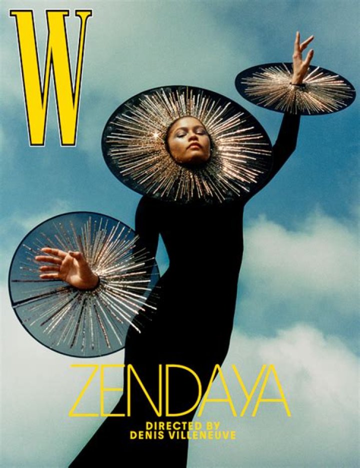 Zendaya Slays In Plunging Top, Sequin Jumpsuit & More For Cover Of ‘W’ Magazine